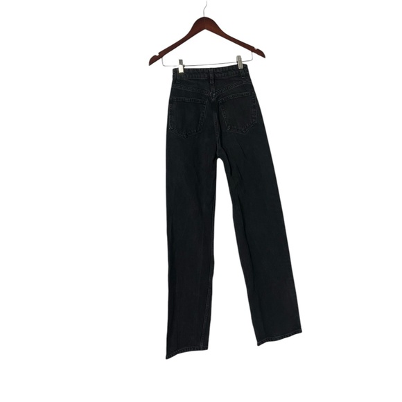 REFORMATION Wilder High Rise Wide Leg Black Denim Jeans - Picture 7 of 7